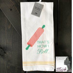 🍒 DII How I Roll Kitchen Dishtowel